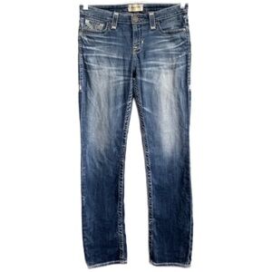 Big Star Maddie Straight Leg Distressed Denim Jeans